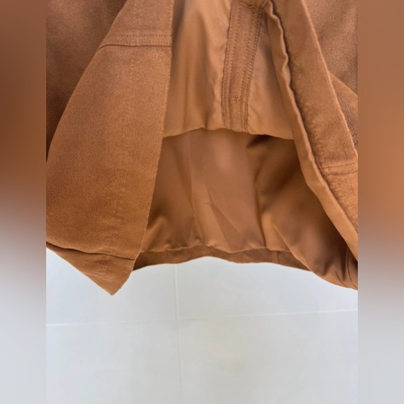 Hollister Brown Button-Front Mini Skirt Size 3 - Picture 4 of 7